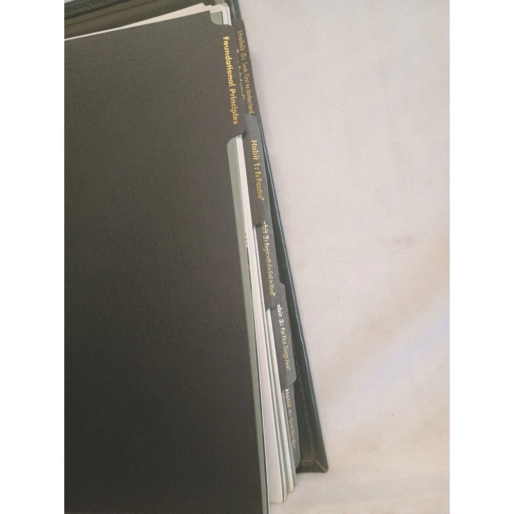 7 Habits Highly Effective People Franklin Covey Training Workbook Binder Set